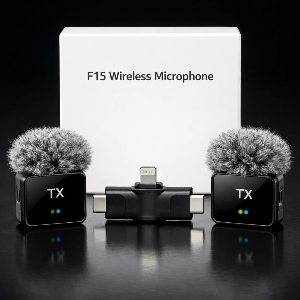 F15-2 Dual Noise Cancelling Wireless Microphone