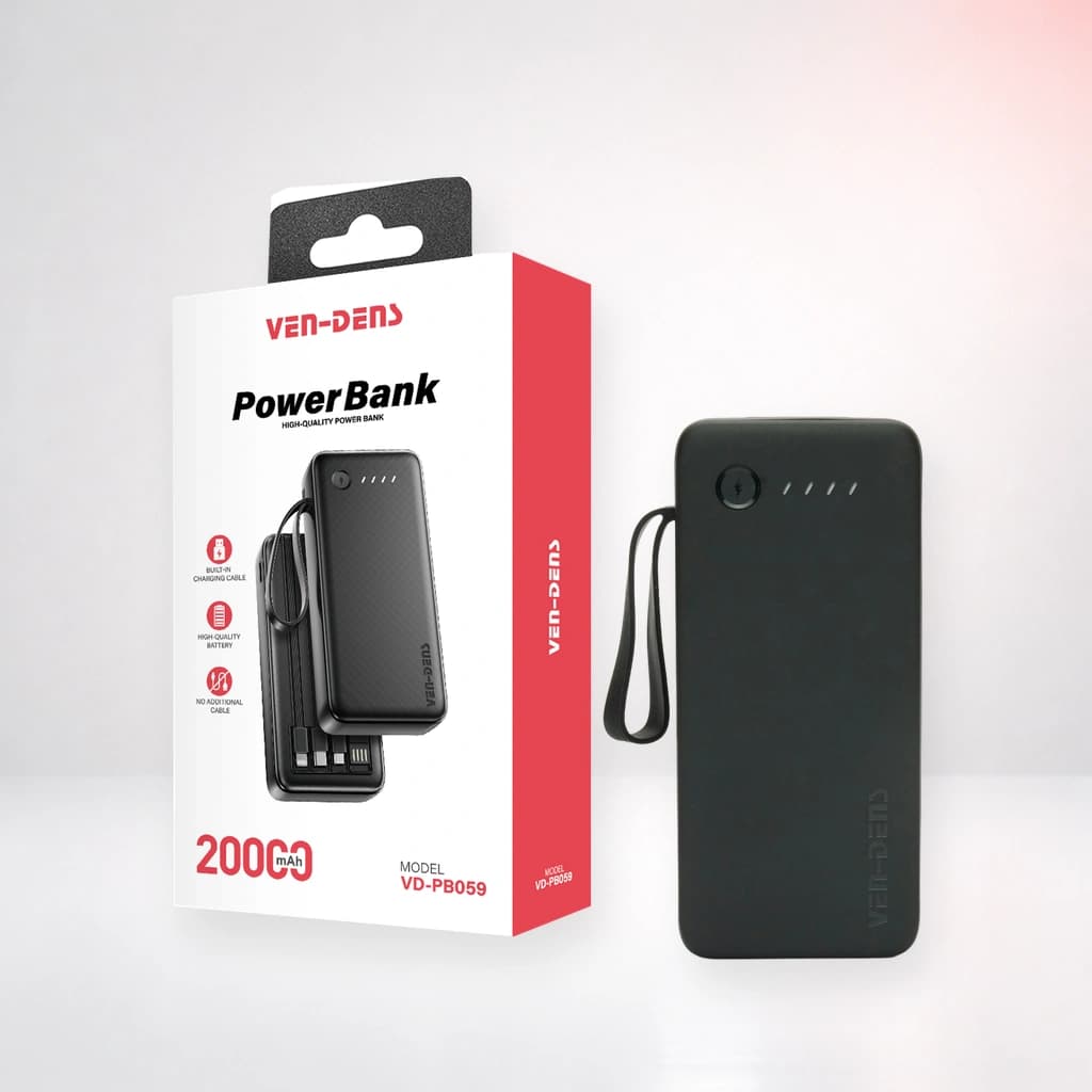 VEN-DENS 20000mAh Power Bank VD-PB059