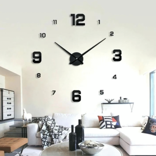 Modern 3D DIY Wall Clock - Image 3