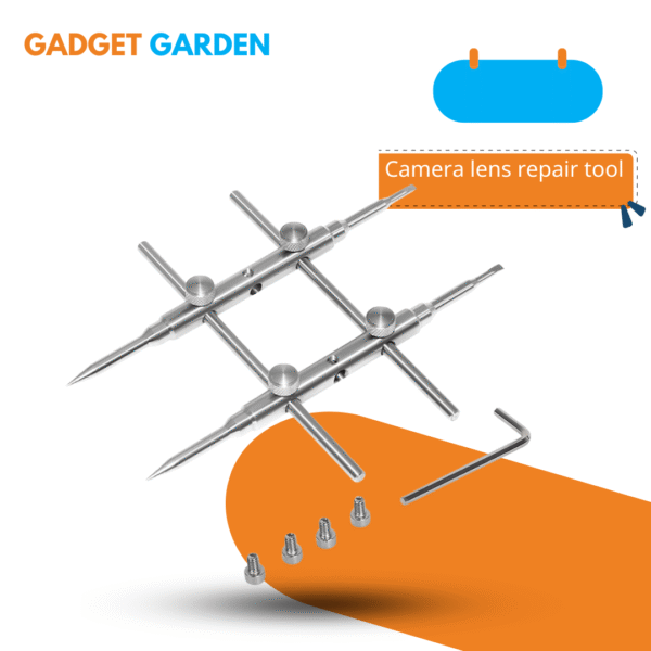 Camera lens repair tool three-hole well wrench lens removal tool well stainless steel wrench manual