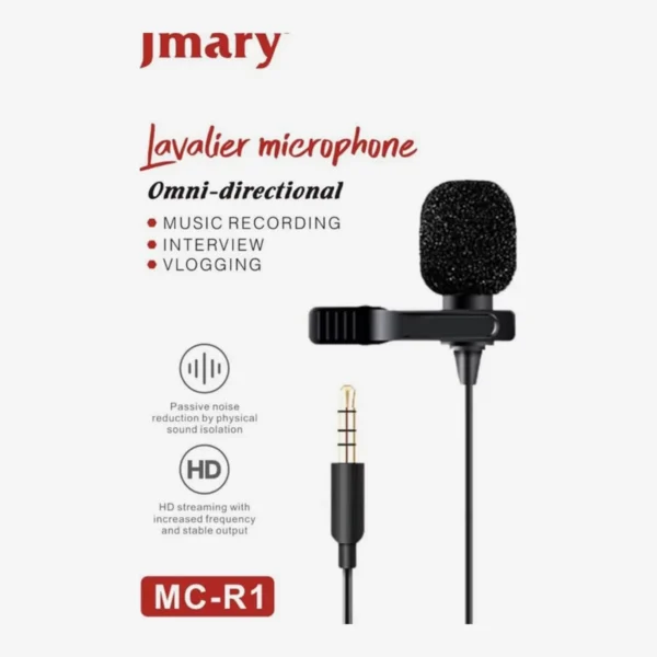 Jmary Lavalier Microphone ( original ) For Vloggers - Image 3
