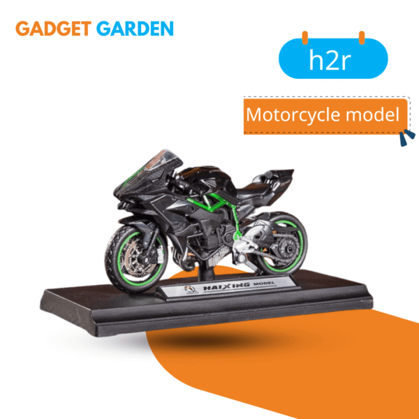 Motorcycle model Kawasaki h2r motorcycle simulation alloy hand collection birthday gift ornaments boy