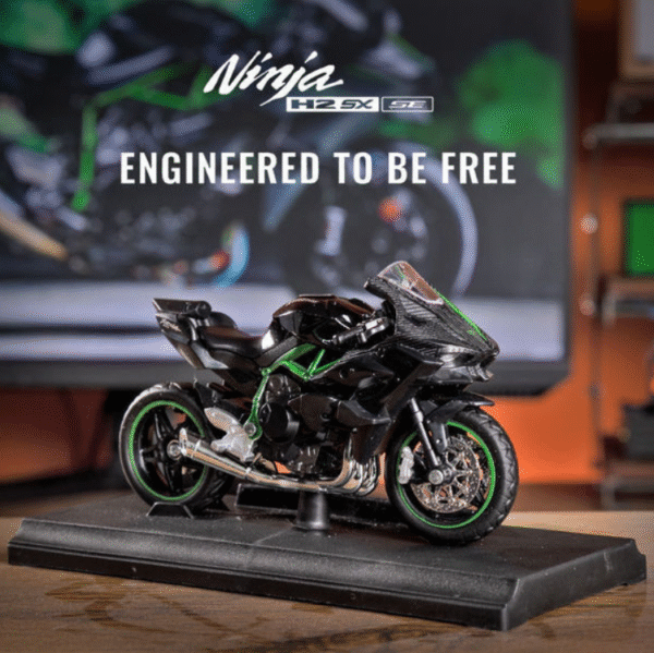 Motorcycle model Kawasaki h2r motorcycle simulation alloy hand collection birthday gift ornaments boy - Image 2