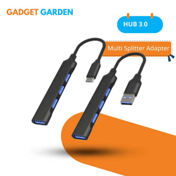 USB A HUB 3.0 Type A 3.1 3/4 Port Multi Splitter Adapter