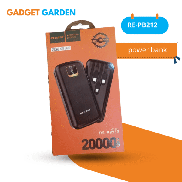 Recrsi 20000mAh power bank RE-PB212