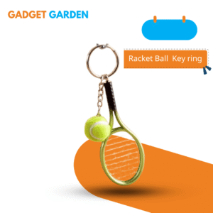 Tennis Racket Ball Key Chain