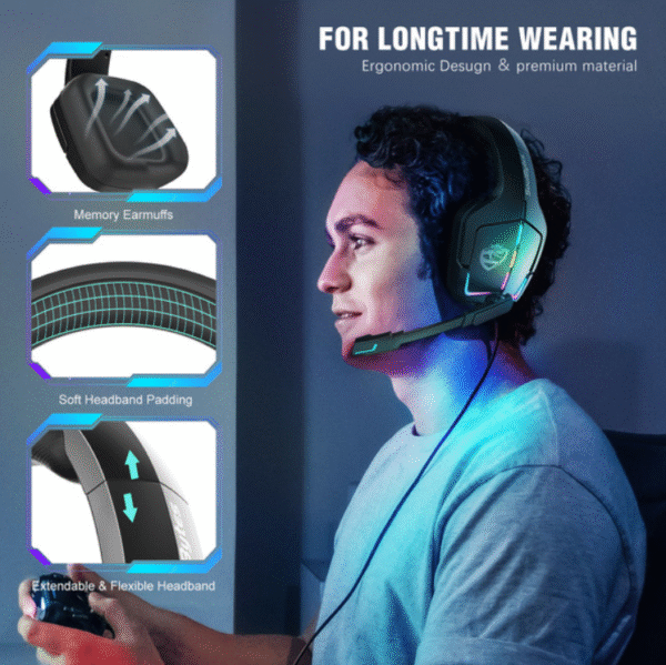 S12 Imported High Quality Headphone ( Usb Type-A & 3.5mm ) - Image 3