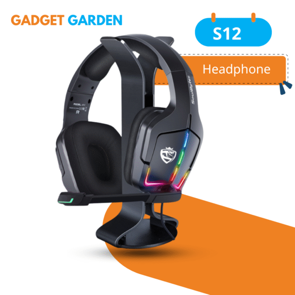 S12 Imported High Quality Headphone ( Usb Type-A & 3.5mm )