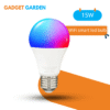 WiFi smart graffiti bulb Alexa voice control RGBCW dimming color WiFi smart led bulb 15W
