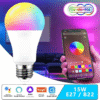 WiFi smart graffiti bulb Alexa voice control RGBCW dimming color WiFi smart led bulb 15W - Image 2