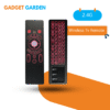 2.4G wireless air mouse keyboard remote control with gyroscope touchpad seven-color backlight support infrared learning ( Tv Remote)