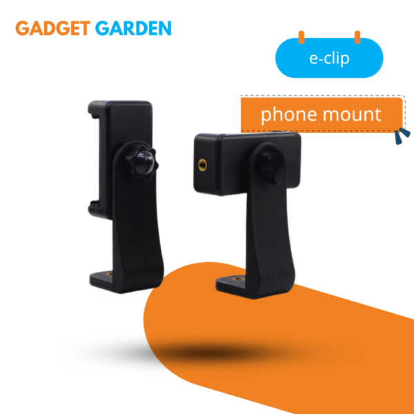Versatile E-Clip for Selfies & Photography: Rotatable Phone Mount (58-110)mm